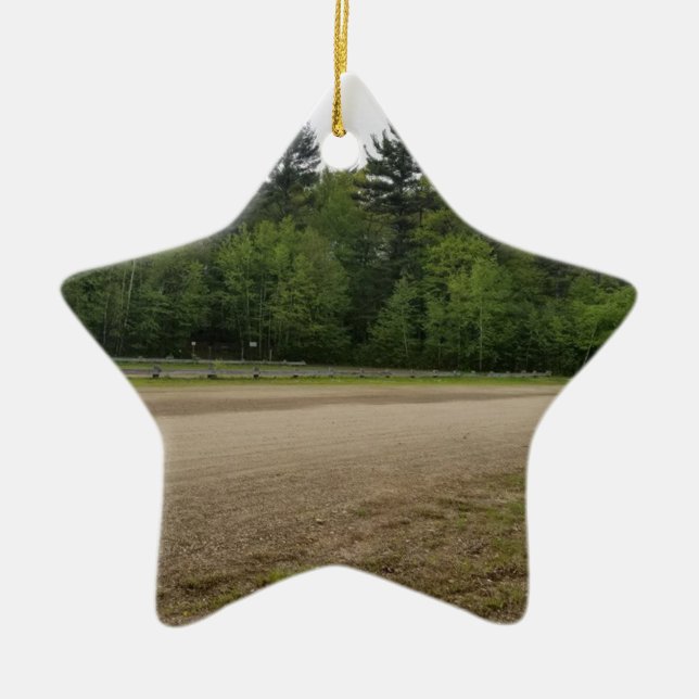 Enkel Ställen Julgransprydnad Keramik (Framsidan)