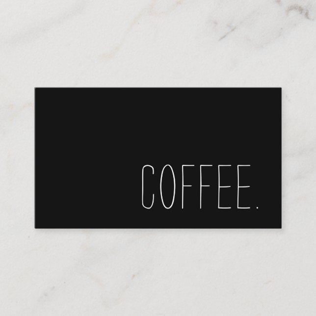 Enkel stansmaskin för coffee shoplojalitet lojalitetskort (Framsida)