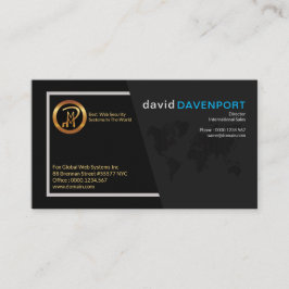 Enkel stilfull utsökt yrkesmässig grundarevd visitkort