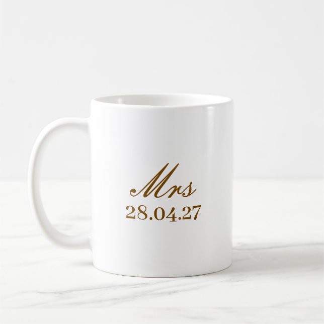 ENKEL STILREN MODERN PÅSATT MRS MORS DAG  KAFFEMUGG (Vänster)