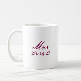 ENKEL STILREN MODERN PERSONANPASSAD Fru MORS DAG  Kaffemugg