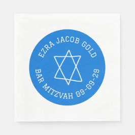 Enkel stjärna för David Anpassningsbar B'nai Fladd Pappersservett