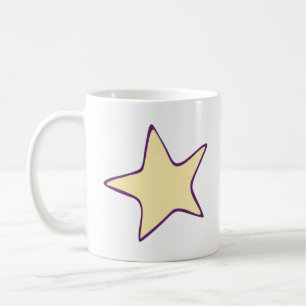 Enkel stjärndesign kaffemugg