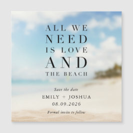 Enkel strandbröllop Save the Date