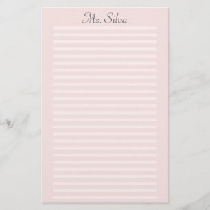Enkel Streck Personlig Stationery av Heard_ Brevpapper