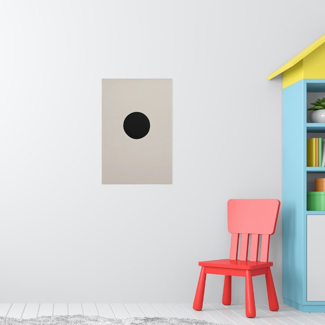 Enkel streckbild - Negativt blanksteg - spara märk Poster (Barnkammare 1)