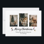 Enkel String Ljus 3-fotojul Julkort<br><div class="desc">Skicka varmt önskemål den här julhelgen med dessa enkla men festliga julkort. Korten läser "God jul" med ett teckensnitt för strängljus. Lägg till 3 foton och ett personligt meddelande.</div>