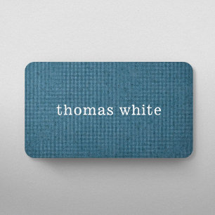 Enkel Struktur Blue White Consultant i Elegant Visitkort