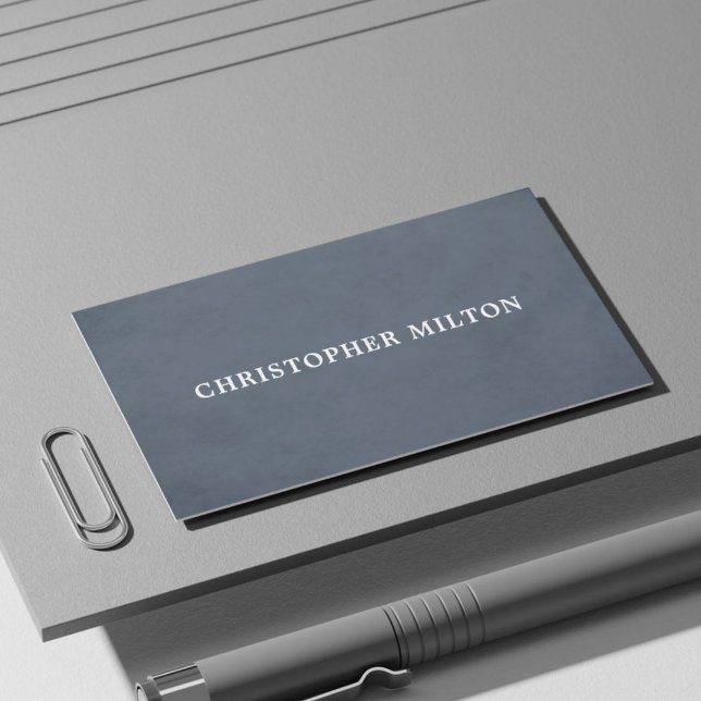 Enkel Struktur Blue White Consultant i Elegant Visitkort (Skapare uppladdad)