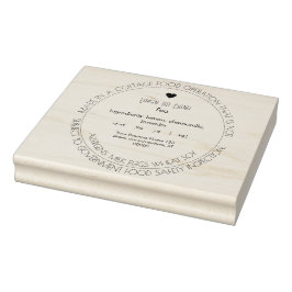 Enkel studenilag, Frimärke Stämpel