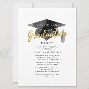 Enkel Studenten 2025, minimalistisk Grad Party