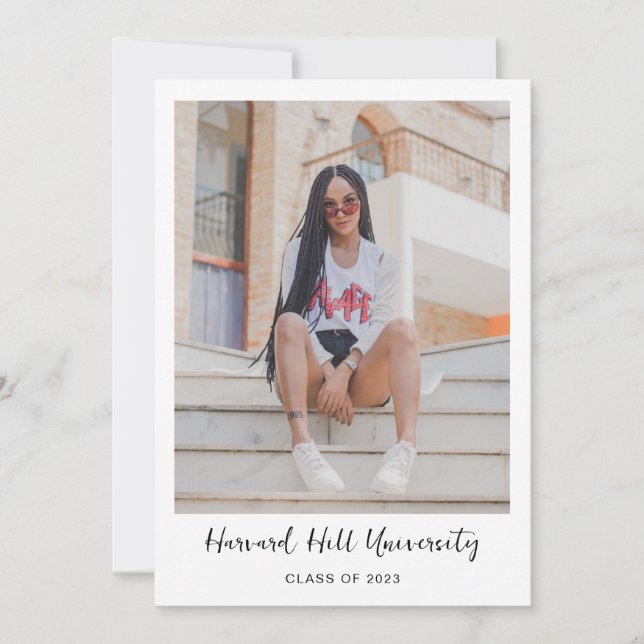 Enkel Studentfest för minimalt skript Inbjudningar (Framsida)