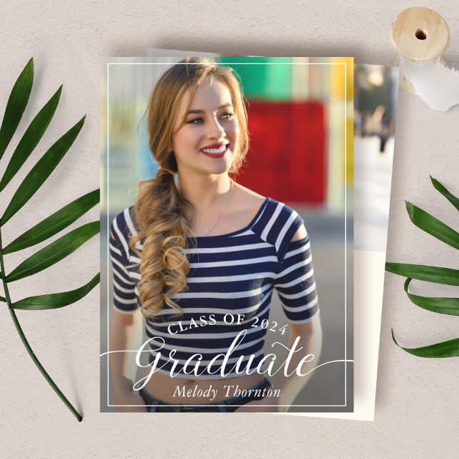 Enkel Studentfest för modern typografi - foto Inbjudningar (Skapare uppladdad)