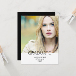 Enkel studentfoto examens små meddelanden