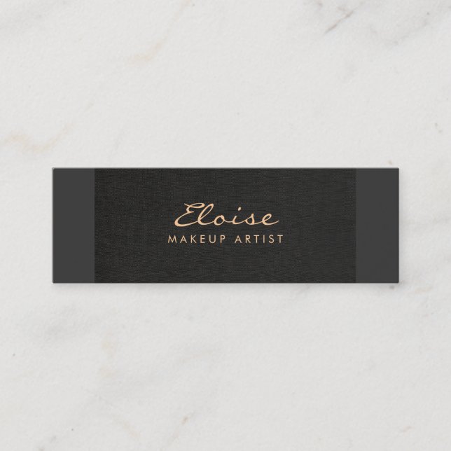 Enkel Stylist och makeup-konstnär Minimalistic Bla Mini Visitkort (Framsida)