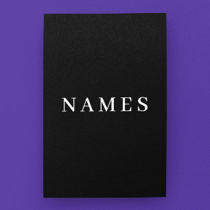 Enkel svart Anpassningsbar Lägg till Eleganten Nam