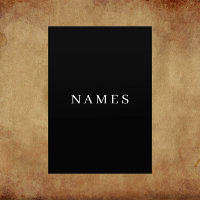 Enkel svart Anpassningsbar Lägg till Eleganten Nam