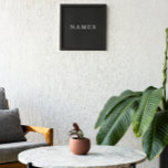 Enkel svart Anpassningsbar Lägg till Eleganten Nam Fototryck<br><div class="desc">Enkel svart Anpassningsbar Lägg till Eleganten för ditt namn till vem som helst.</div>