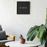 Enkel svart Anpassningsbar Lägg till Eleganten Nam