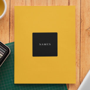 Enkel svart Anpassningsbar Lägg till Eleganten Nam Klistermärken