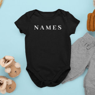 Enkel svart Anpassningsbar Lägg till Eleganten Nam T Shirt