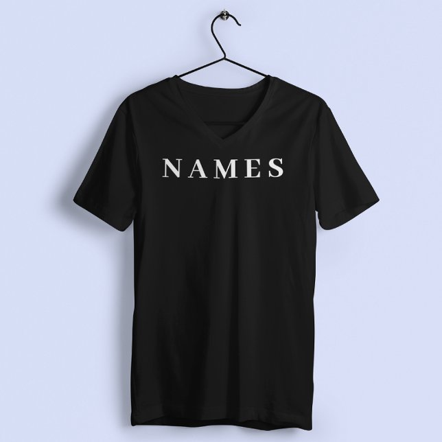 Enkel svart Anpassningsbar Lägg till Eleganten Nam T Shirt (Skapare uppladdad)