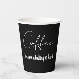 Enkel svart kaffe, eftersom det är svårt att äta u
