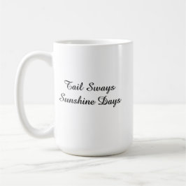 Enkel svart katt illustration Söt kawaii katt Kaffemugg