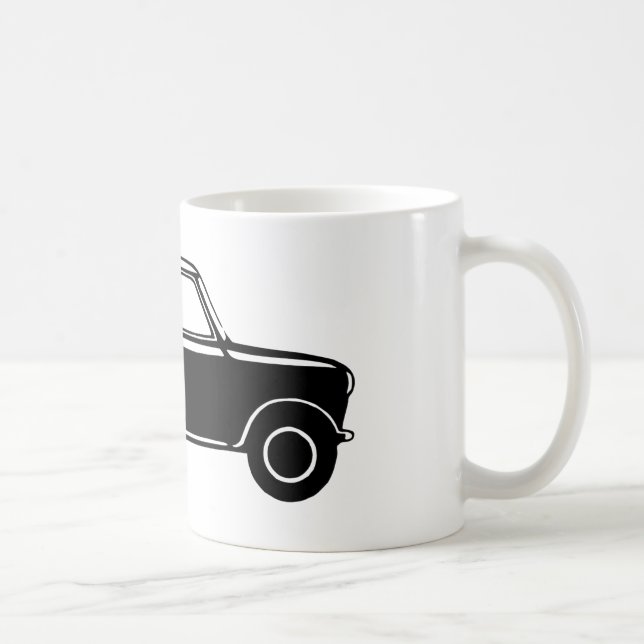 Enkel svart kortkort kaffemugg (Höger)