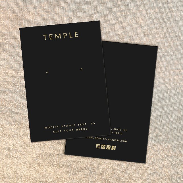 Enkel svart, lägg till Visning för avläsning av Lo Visitkort (Skapare uppladdad)