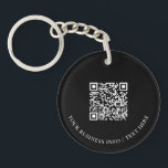 Enkel svart Logotyp QR-kod för säljfrämjande åtgär<br><div class="desc">Den här anpassningsbarnas nyckelkedjedesignmall innehåller logotyp- och QR-kod.(*PNG QR-kodfil i Använda med genomskinlig bakgrund) Du kan använda den här nyckelkedjan som en kampanjprodukt,  kundgåva osv. Fler företagsförråd finns på min butik BaraBomStudio.</div>