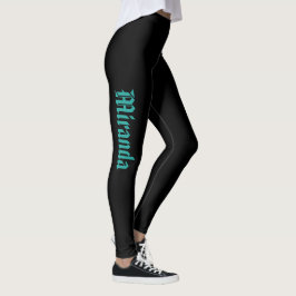 Enkel svart med amerikansk gotik leggings