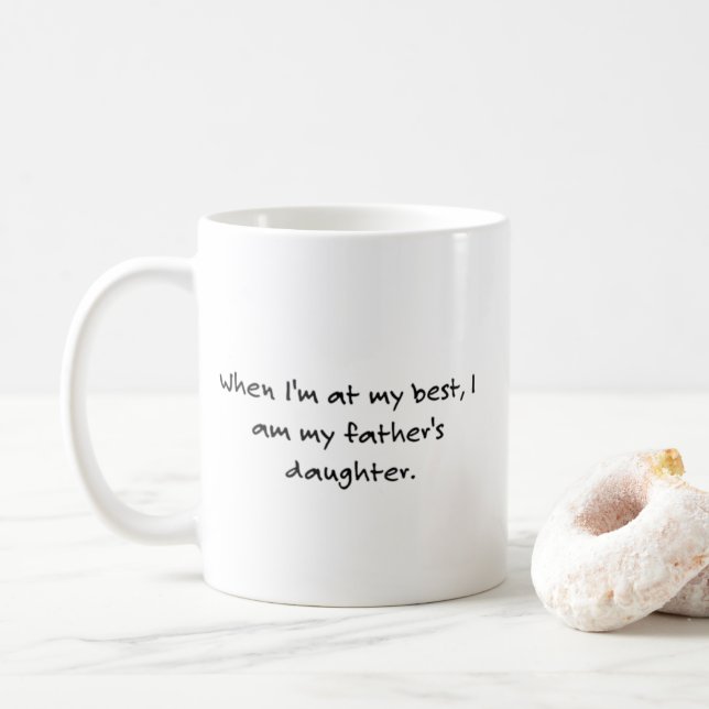 Enkel svart mening om Far Kaffemugg (Med munk)