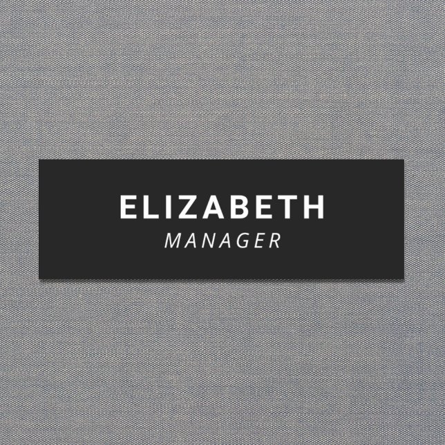 Enkel svart namnbricka (Skapare uppladdad)