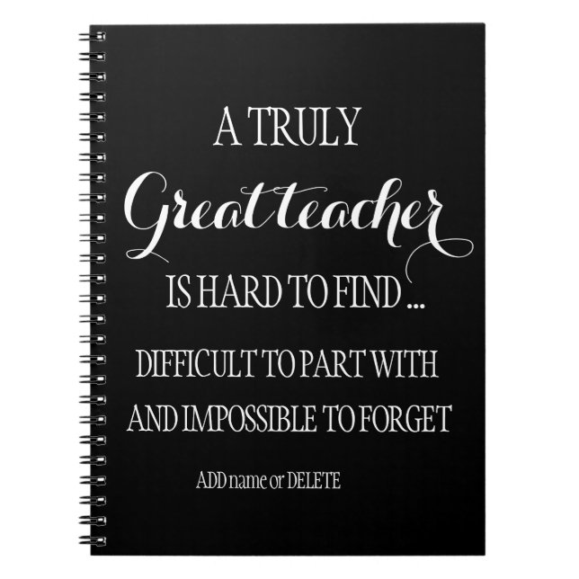 Enkel, svart och vit bärbar dator med Clean Teache Anteckningsbok (Framsidan)