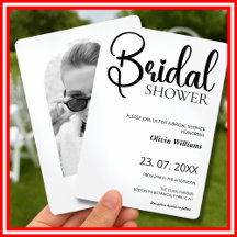 Enkel svart och vit bröllopsfest för bruden FOTO
