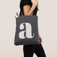 Enkel svart och vit fet retro monogram initial