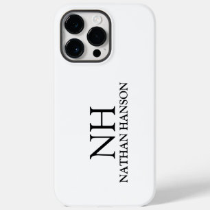 Enkel svart och vit monogram Modern