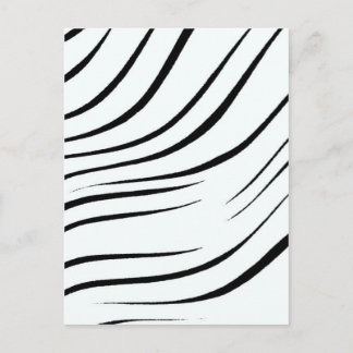 Enkel svart och vit vykort