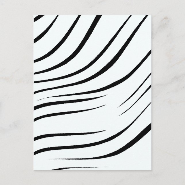 Enkel svart och vit vykort (Framsida)