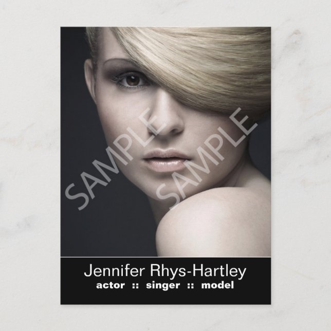 Enkel svart skärmdump vykort (Framsida)