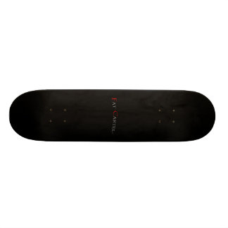 Enkel svart Skateboard "för fet kartell" Bräda 20,5 Cm