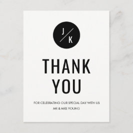 Enkel svart-vit cirkel tack-kort - platt inbjudningar