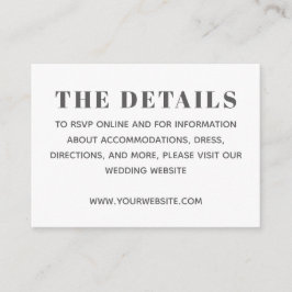 Enkel Svart Vit Grundläggande Information QR-kod W Tilläggskort