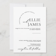 Enkel svartvit Elegant med minimal typografi