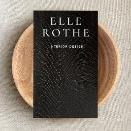 Enkel svartvit modern, minimalistisk visitkort