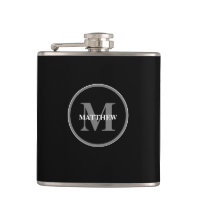Enkel svartvit monogram-anpassningsbar