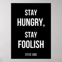 enkel svartvit motiveringsfull poster