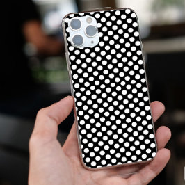 Enkel svartvit Polka dots, klassisk, enfärgad