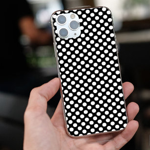 Enkel svartvit Polka dots, klassisk, enfärgad